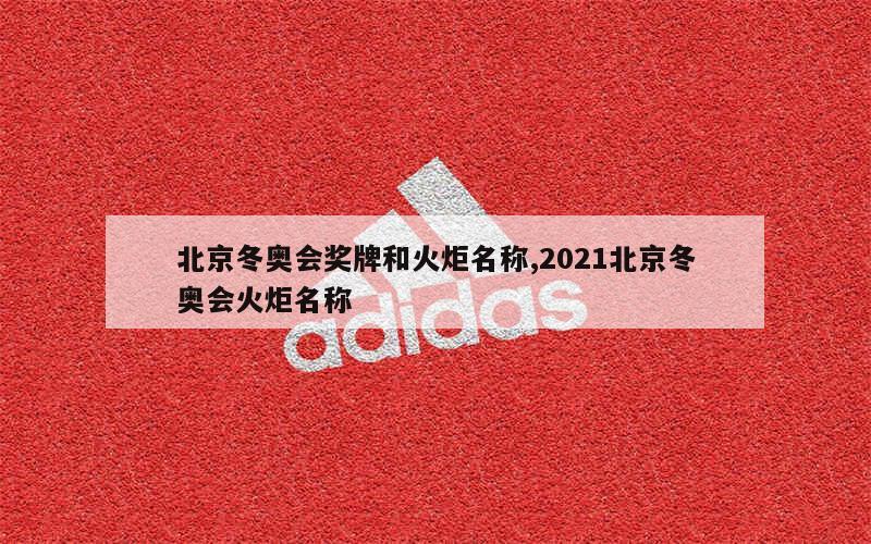 北京冬奥会奖牌和火炬名称,2021北京冬奥会火炬名称